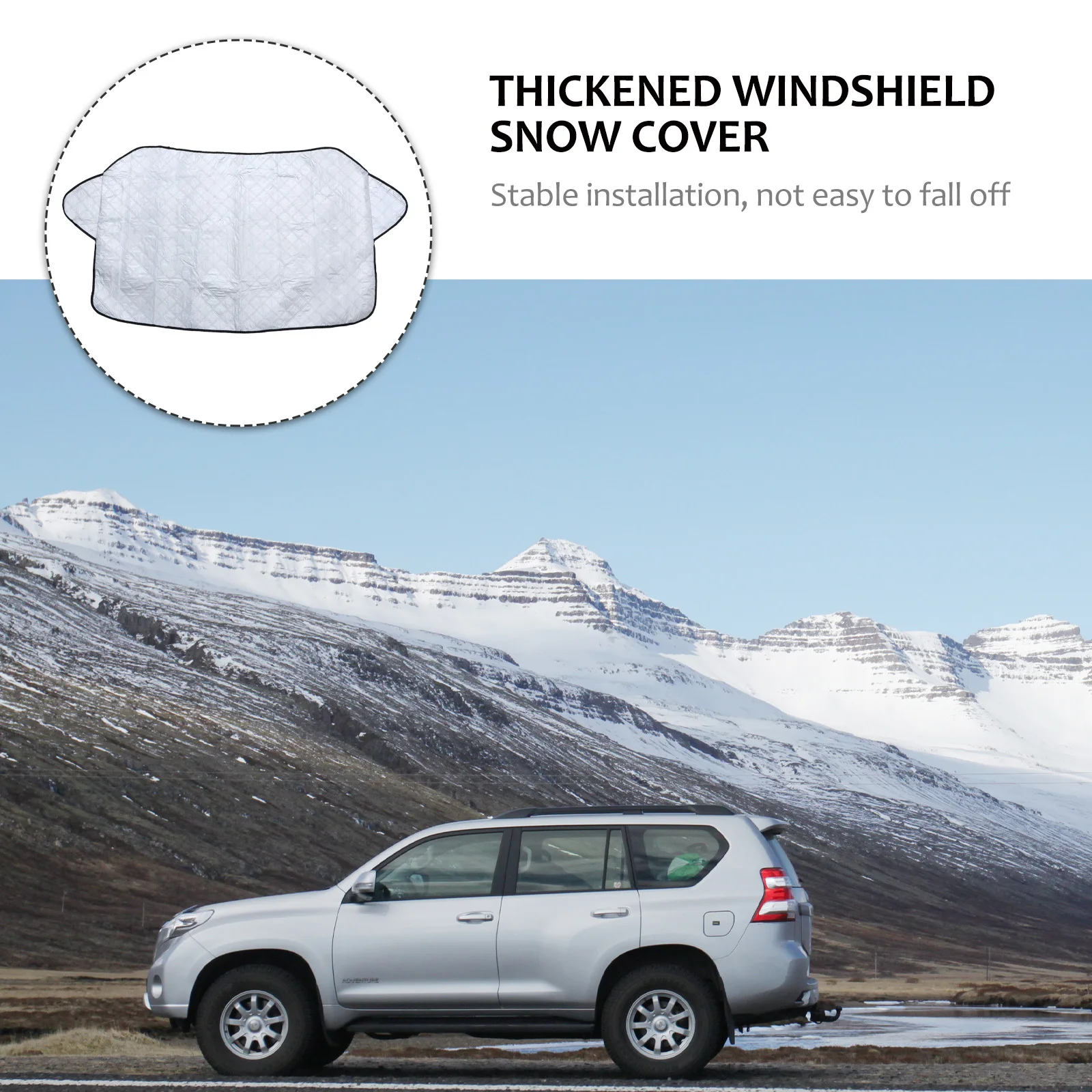 

Windshield Thickened Waterproof Car Protective Cover For Winter Ice Snow Protection Vehicle Windshield Snow Cover Auto Accessory