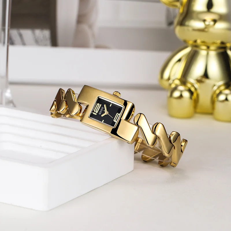 

2026 Новые роскошные женские модные часы с квадратным стальным ремешком, стильные дизайнерские часы, подарок для женщин, подарок на день рождения для женщин