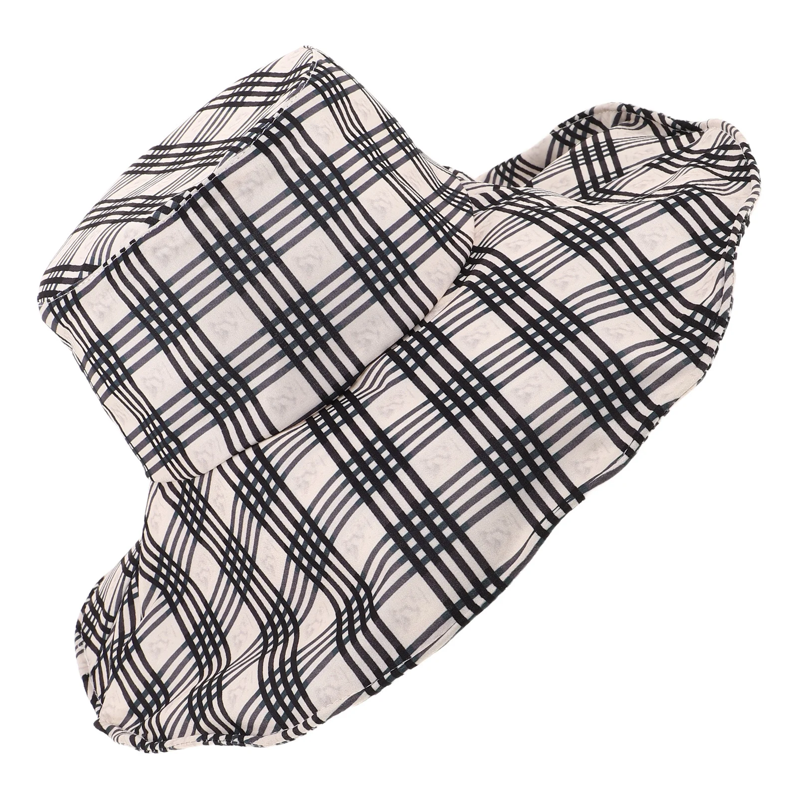 

Plaid Sun Hat Wide Brim Beach Hat Uv Protection Foldable Lightweight Breathable Bucket Cap for Summer Travel Outdoor Activities