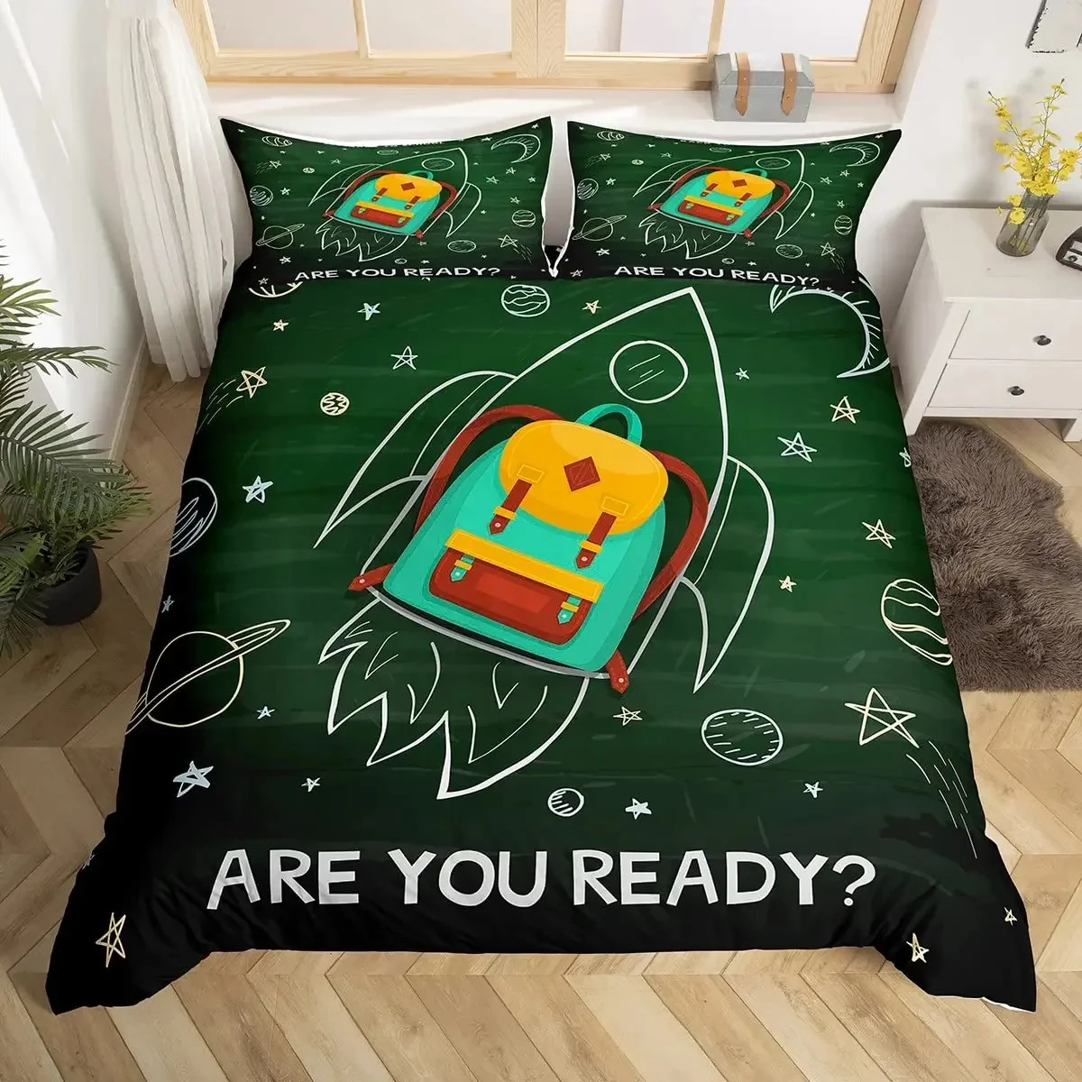 الرياضيات غطاء لحاف الحوسبة صيغة طقم سرير الألوان المائية الهندسة الفن المعزي غطاء صيغة رياضية طقم سرير التوأم الملكة