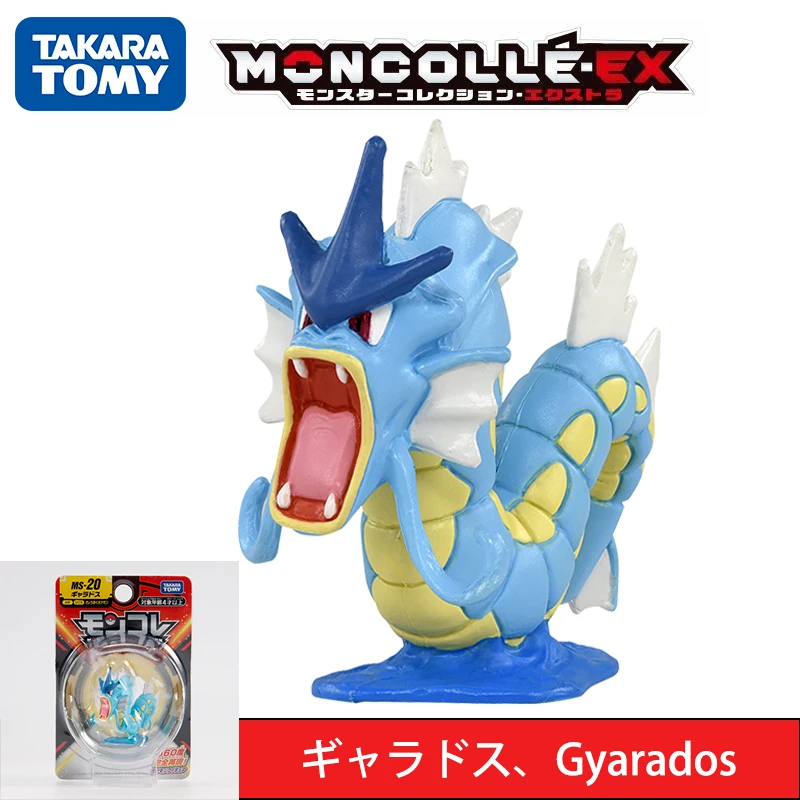 Tomy Pokemon Pikachu Charizard Venusaur Mew, mainan tokoh PVC Anime Eevee Vaporeon Umbreon Leafeon Sylveon Model boneka