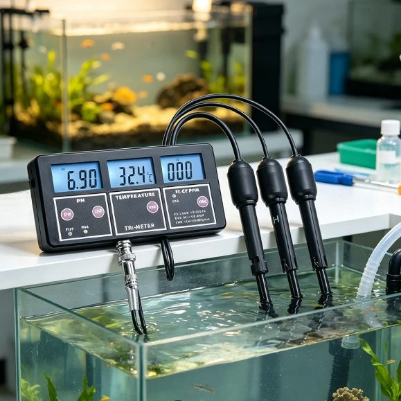 6-in-1 PH Meter Electrode Water Quality Tester, PH/TDS/EC/TEP/CF Water Quality Detector PH-11 for Acidity & Alkalinity Test