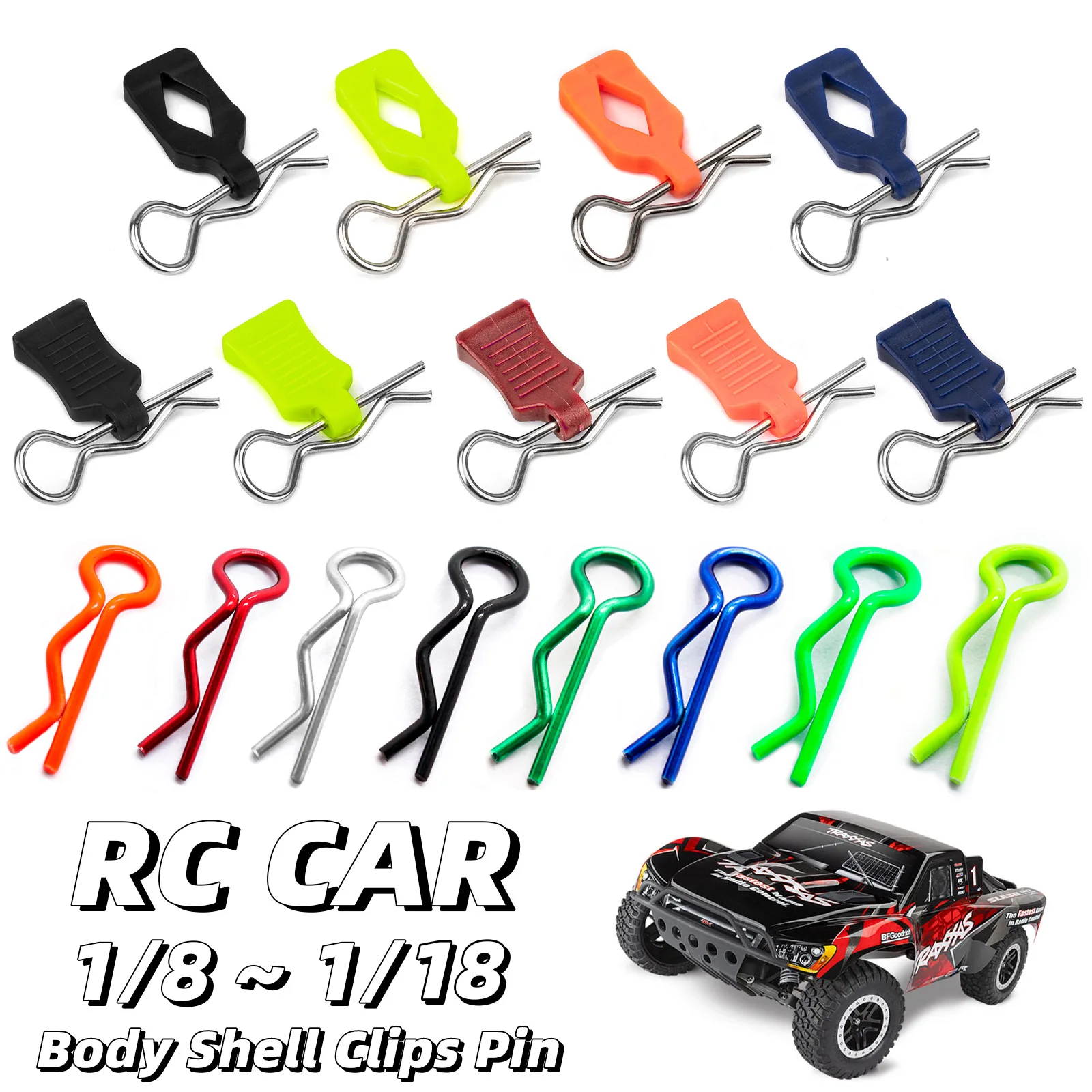 RC Cars 1/5 ~ 1/24 Shell Body Clips Pins R Buckles Fixed for Traxxas Hsp Redcat Rc4wd Tamiya Axial SCX10 D90 Hpi RC Car Parts