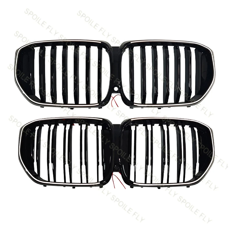 For BMW X5 G05 M-Sport LCI 2023+ 30d 40i 40d 50e M60i Upgrade To X5M Style Grille High Quality ABS Car Front LED Racing Grills