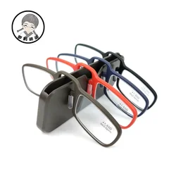 Mini Clip Nose Reading Glasses for Men And Women Prescription Readers without Sideburns Pince-nez Style for Reading And Bifocal