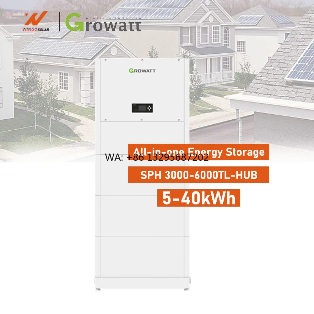 

SPH 3000-6000TL-HUB All in One 5kWh 10kWh 20kWh 40kWh Growatt ALP Storage Lithium Battery and 5KW 6KW Hybrid Inverter for Home