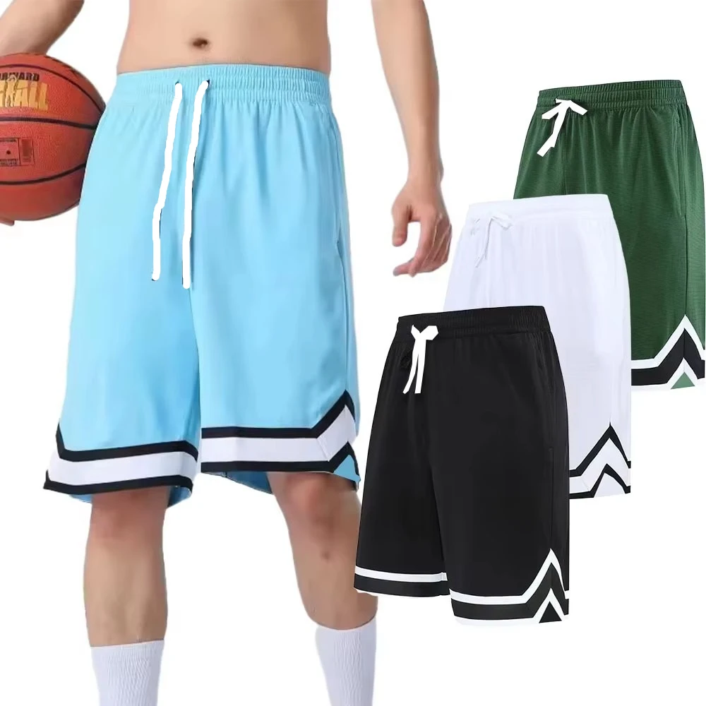 Summer Fashion Running Basketball Shorts Men High Quality Elastic Waist Shorts Multicolor Sport Training Shorts Adult Streetwear