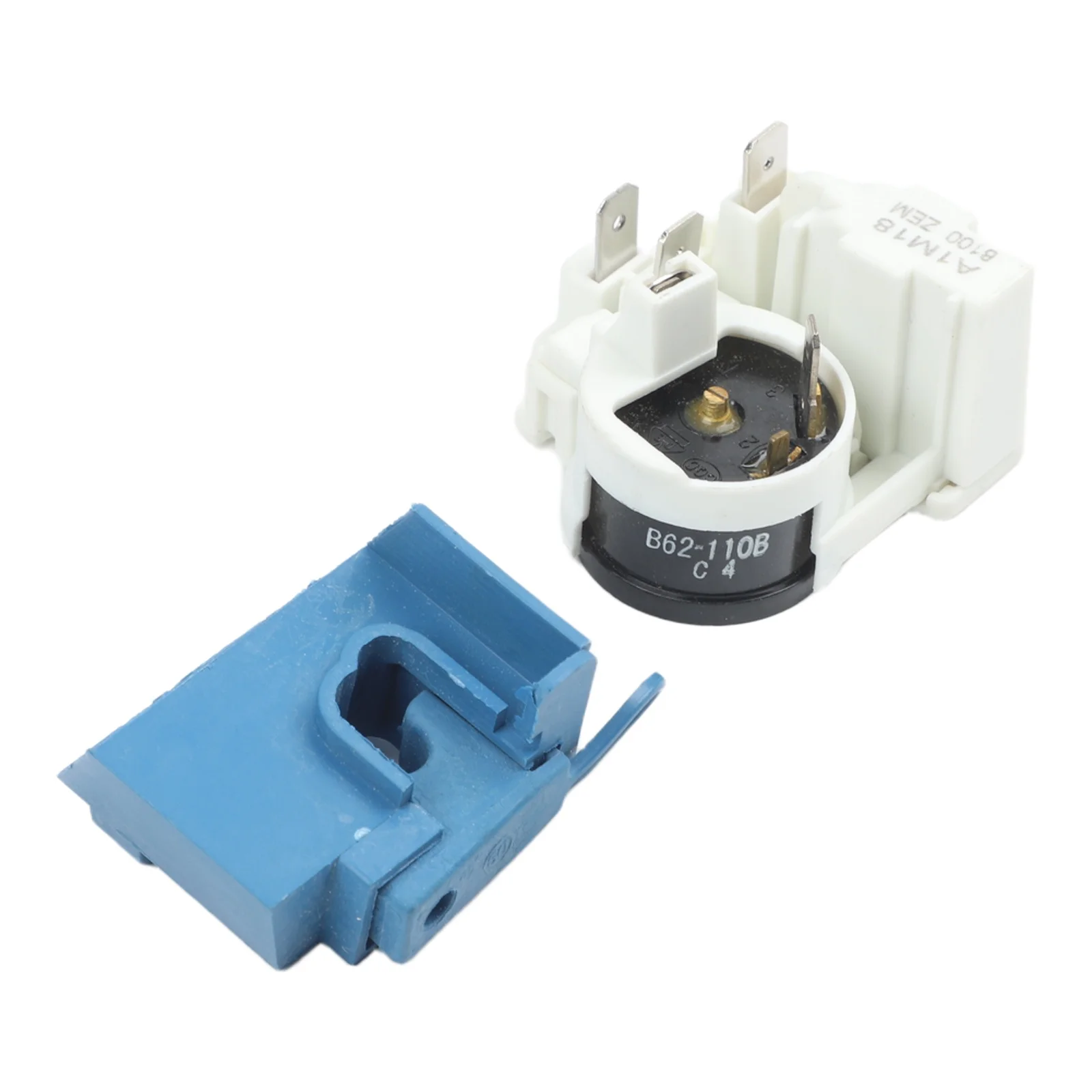 8100ZeM PTC Starter Protector Combined Relay For Refrigerator Compressor Motor Start Device Blue White Plastic Control Part