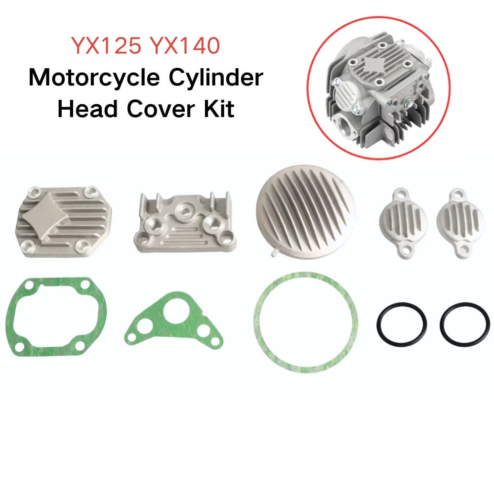 YX125 YX140 Cylinder Head Cover Kit Fits YinXiang 125cc 140cc 150cc 1P56FMJ W063 W150‑5 Horizontal Engine Dirt Pit Bike ATV Part