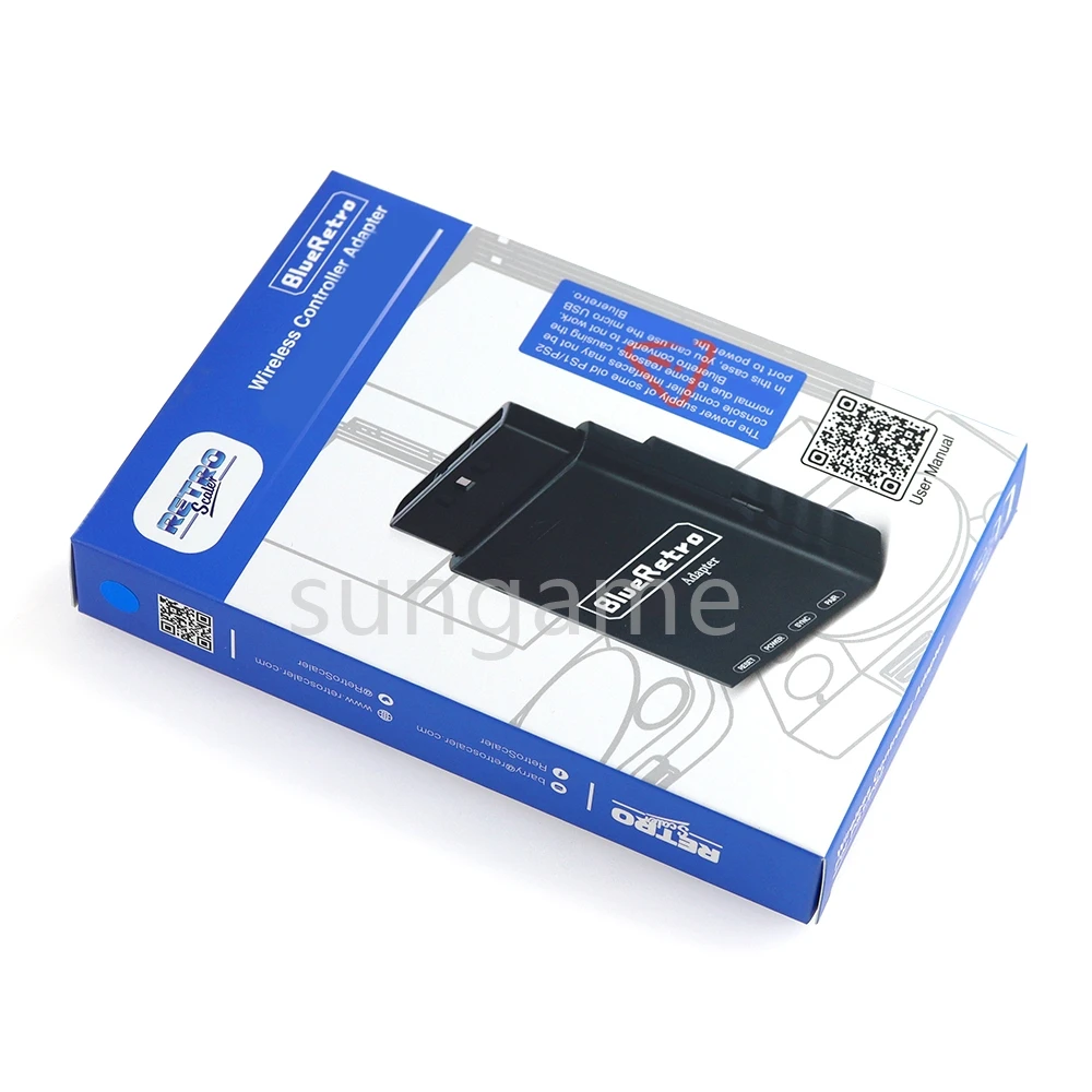 Convertitore adattatore compatibile Bluetooth per gamepad wireless da 1 set per console di gioco PS1/PS2