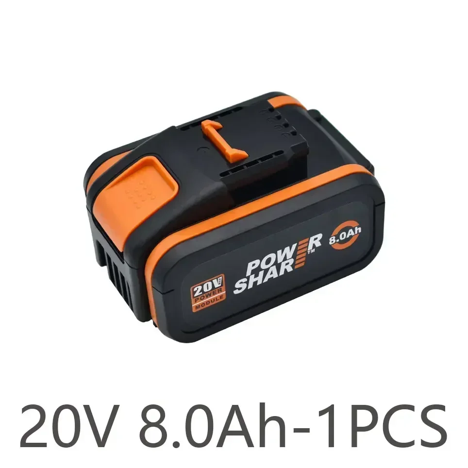 Voor WORX 20V 6000 & 8000mAh Vervangende Lithium-ion Batterij WA3551 WA3551.1 WA3553 WA3641 WX373 WX390 Oplaadbare batterij Tool