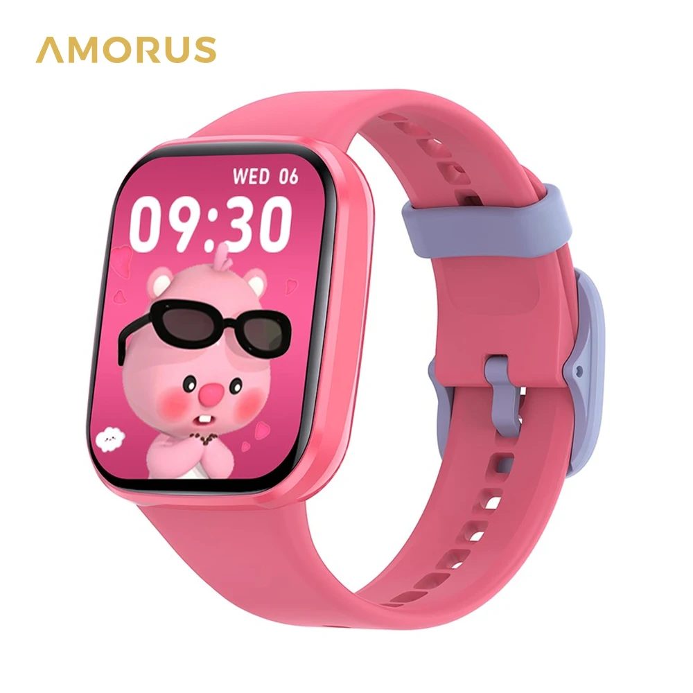 Amorus-Montre intelligente pour enfants, moniteur de santé, montre électronique interactive pour enfants, montre de sport, meilleurs cadeaux d'anniversaire