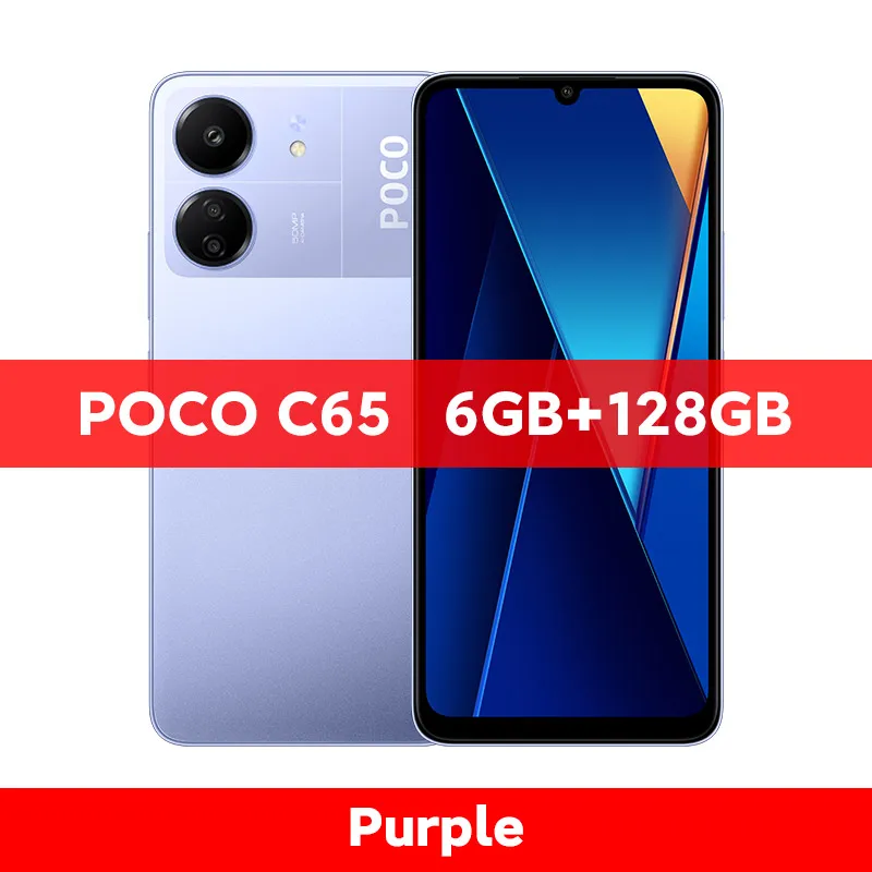 World Premiere】Global Version POCO C65 128GB/256GB NFC 50MP Main