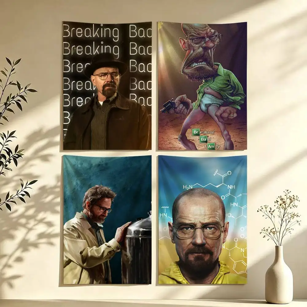 B-Breaking B-Bad H-Heisenberg Flag Digital Printing Banner for Garage Wall Out Door Decoration