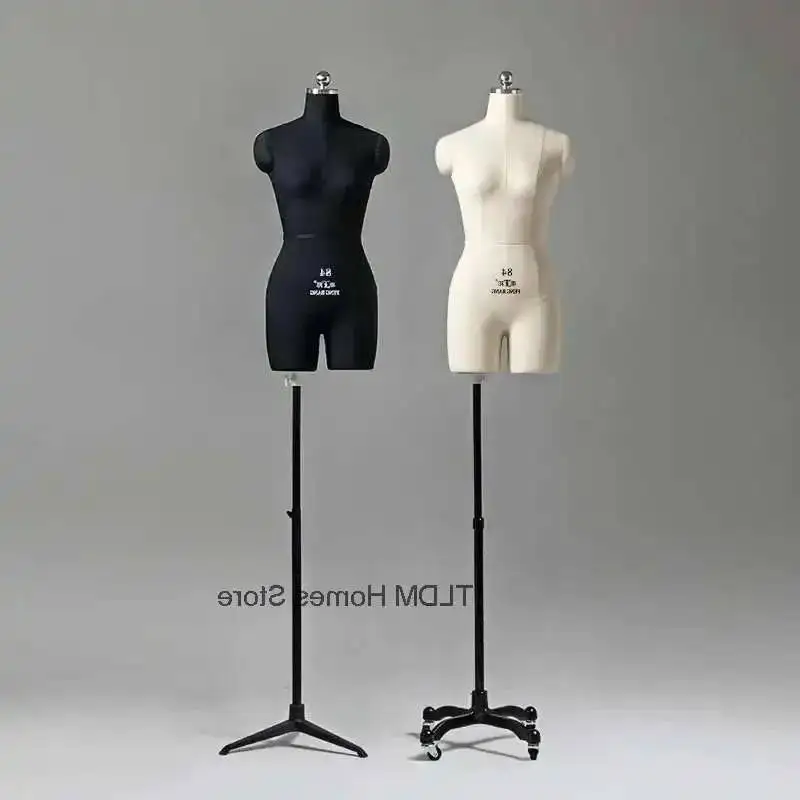 

Cotton Dress Female Mannequins Pinnable PU Fabric Mannequin Clothing Design Foam Display Stands Can Be Body Pined Model