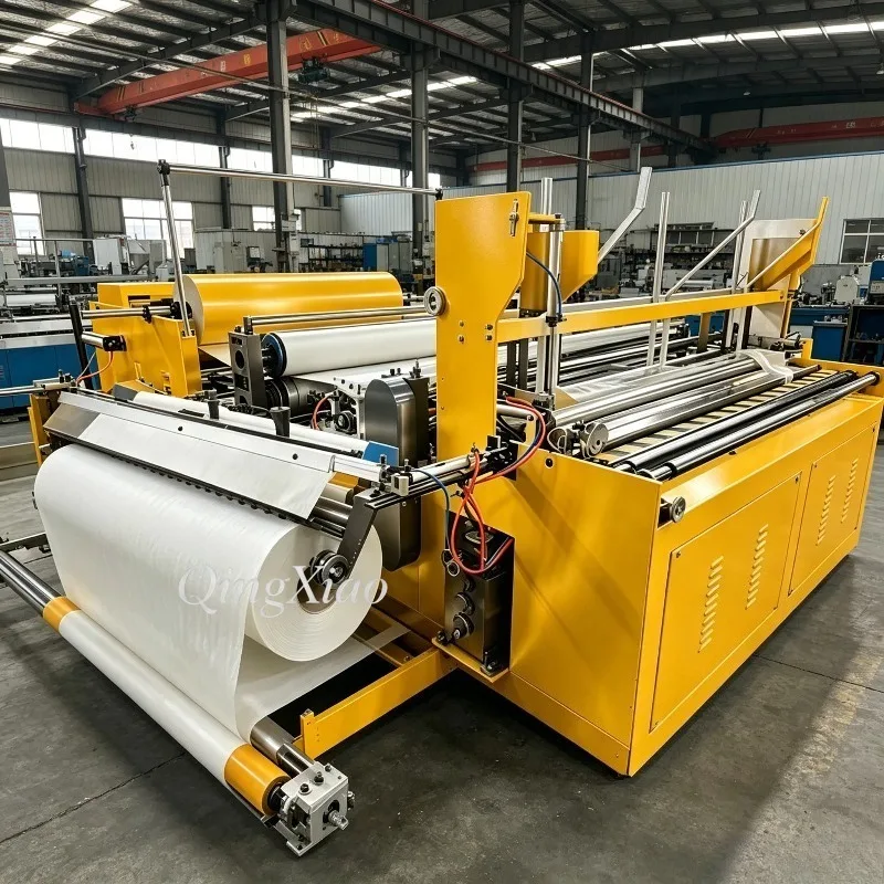 FOB Price Factory High Capacity Tissue Paper Making Machine Matching Single Roll Packing Machine Complete Stable Equipment Set
