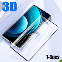 1-3Pcs 3D Curved Tempered Glass For Vivo X100 Pro X100Pro vi vo X 100 100X Protective Film Full Protection Screen Protector