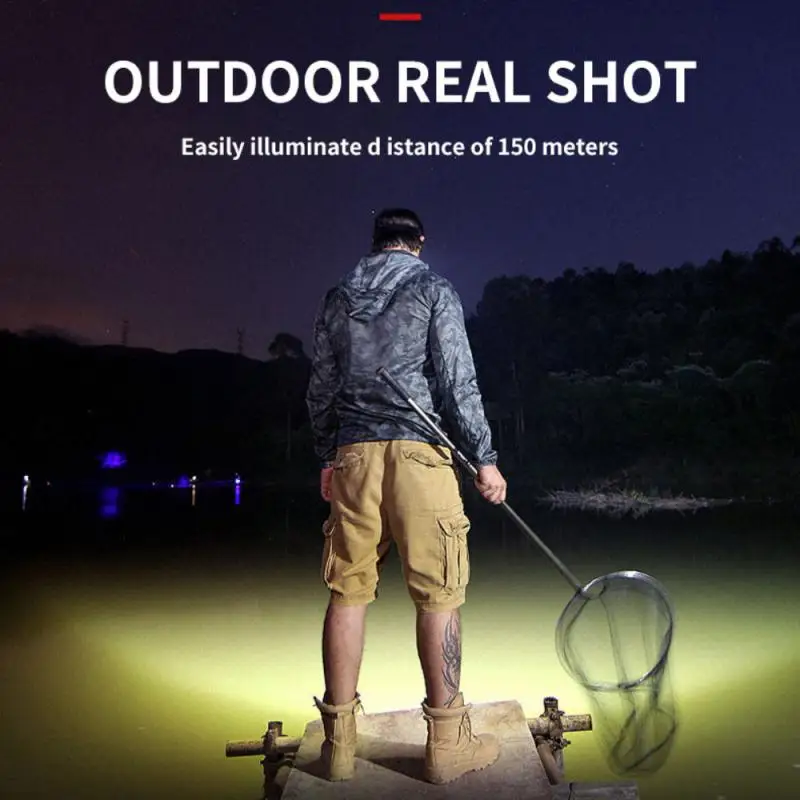 

Fishing Lamp Creative Rechargeable Waterproof 4500k Super Bright Wholesale Portable Outdoor Headlight 5led Headlight 2023