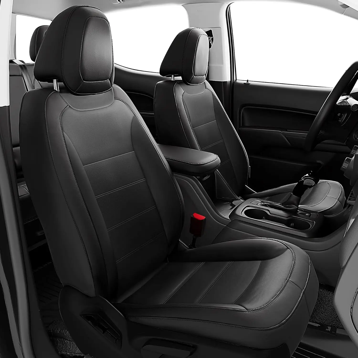 

Для Chevy Colorado, подходит для Colorado 2014-2022 Crew Cab Extends Cab Z71 LT ZR2 Work Truck, кожаные чехлы на автомобильные сиденья, водонепроницаемые