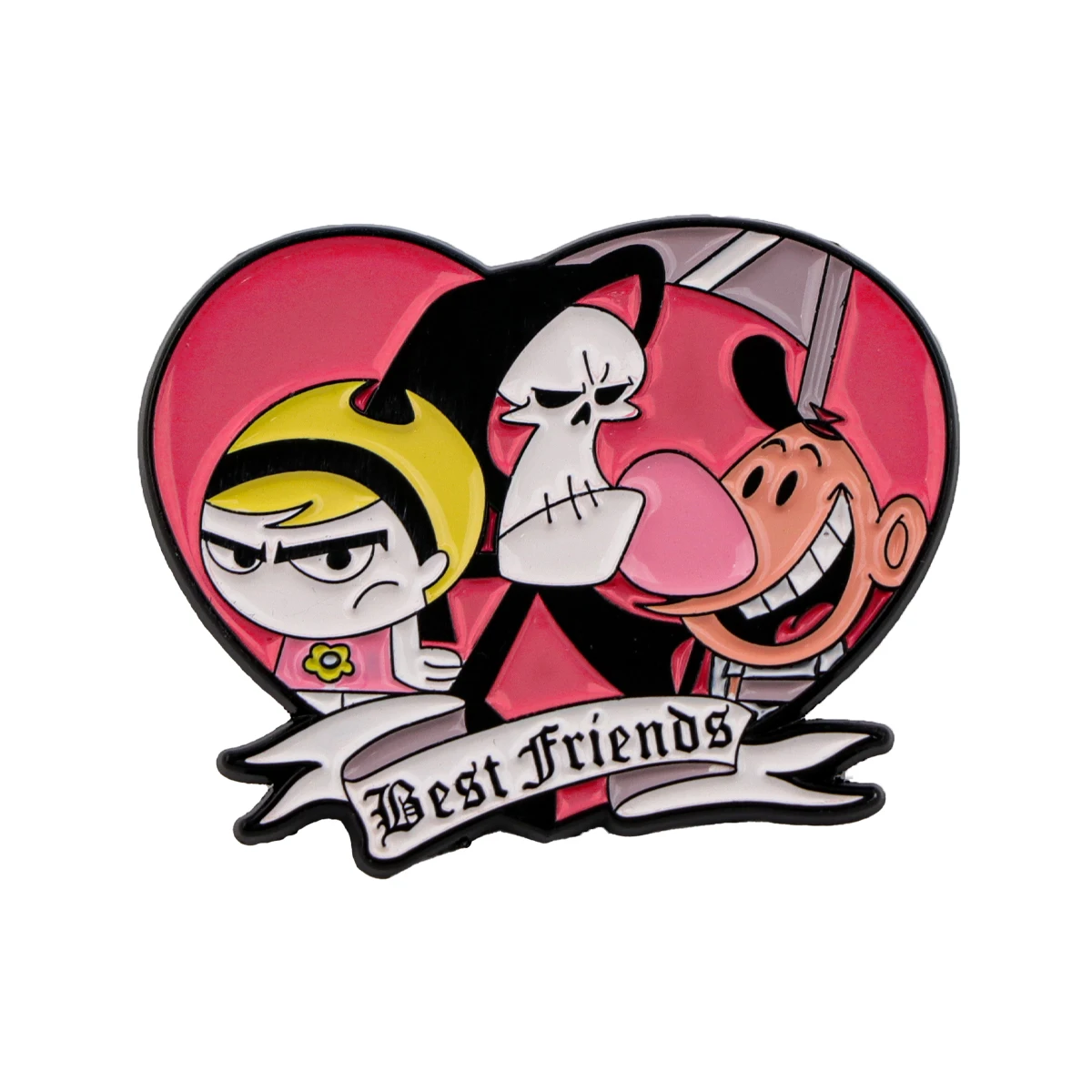 

Cartoon Death Best Friend Lapel Pins for Backpack Enamel Pin Children's Brooches for Clothes DIY Metal Badges Accessories
