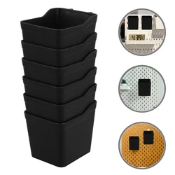 8 Pcs Pegboard Storage Bin Baskets Accessories Workshop Organizers and for Craft Room Abs Bins Tool Cups Office