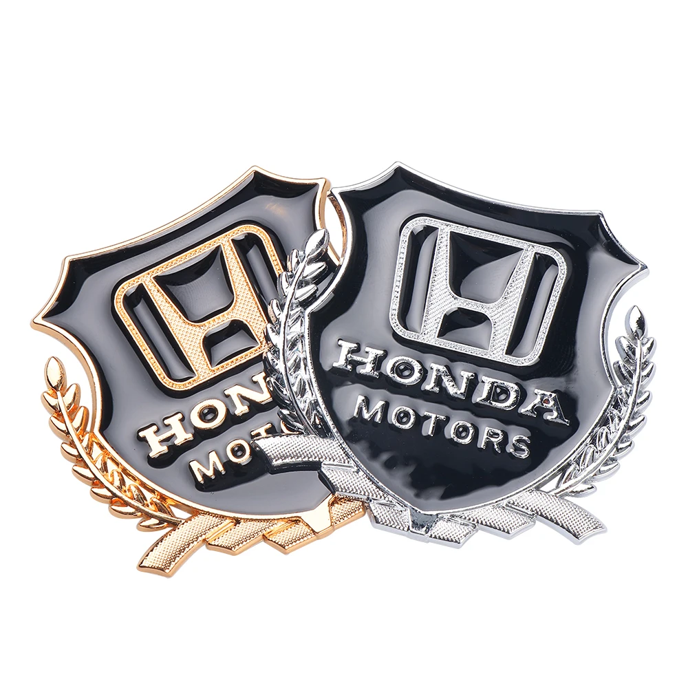 Para honda civci fit crv accord jazz hrv dio stepwgn prelude insight metal adesivo de carro maiui logotipo lateral janela corpo logotipo do carro