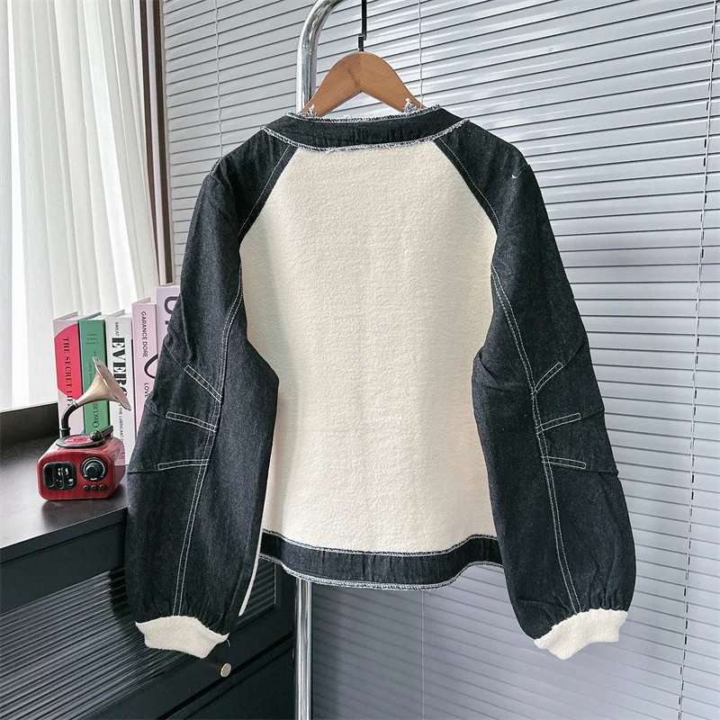 [ZOCI] 2024 Korean Temperament, Short Fashionable Jacket For Women, Autumn Winter Collection, Lazy Style, High-end New Fashion