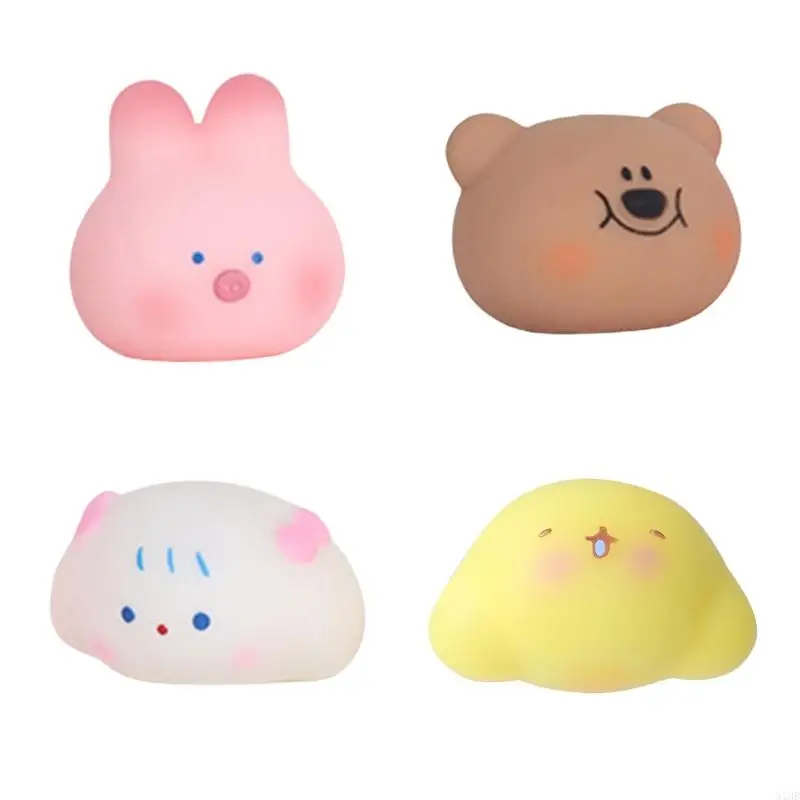 1pcs Portable Anxiety Relief Squeeze Toy Pinch Slow Rebound Lovely Rabbits Pig Decoration For Children And Collector Daily Use