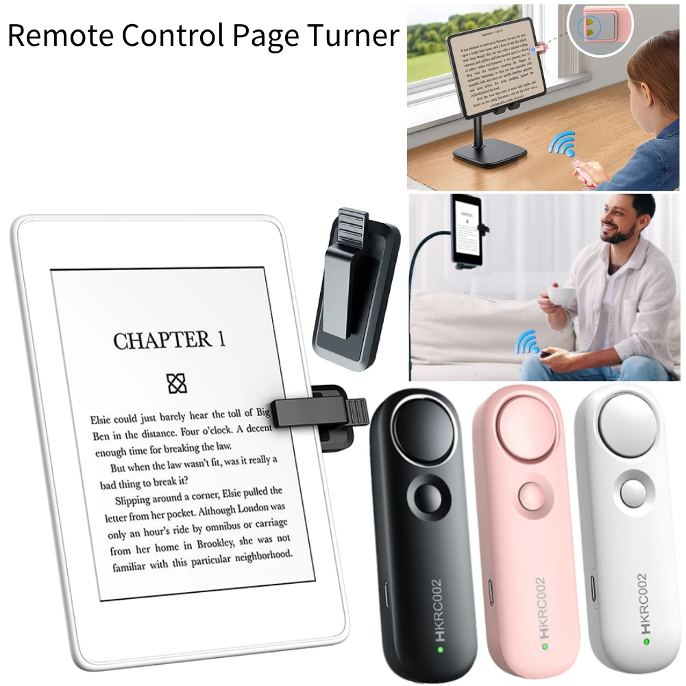 Remote Control Page Turner for Kindle Paperwhite Oasis Kobo EReaders Bluetooth Smart Phone Screen Auto Clicker Camera Camcorder