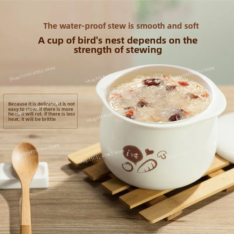 Mini pentola elettrica per stufato DDZ-A08D1 - Piccolo fornello per alimenti per bambini, pentola a cottura lenta per porridge/sopa per neonati, pentola calda compatta ​ ​