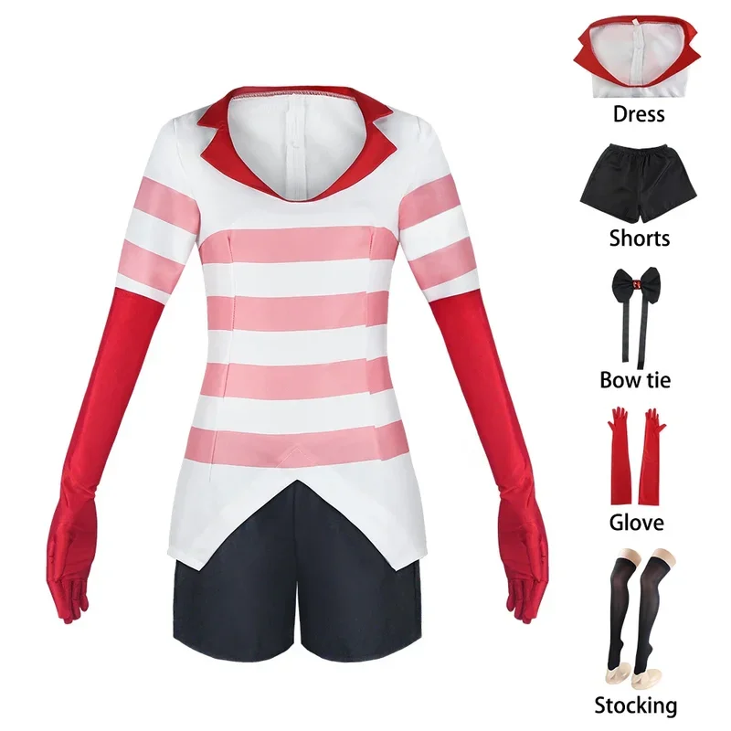 Angel Dust Hazbin Cosplay Uniform Costume Men's Suit Halloween Costumes