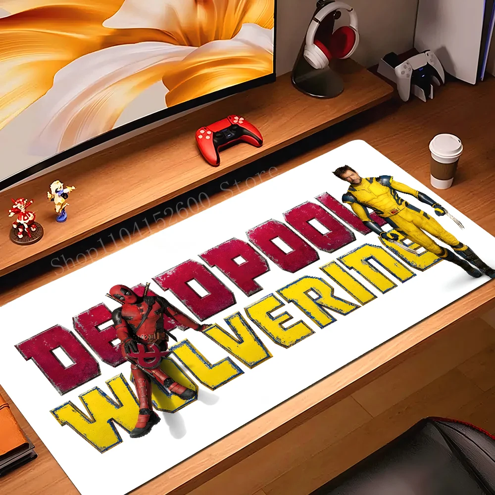 

Movies D-Deadpool & W-Wolverine Mousepad Mouse Mat Desk Mat With Pad Gaming Accessories Prime Gaming XXL Keyboard Pad