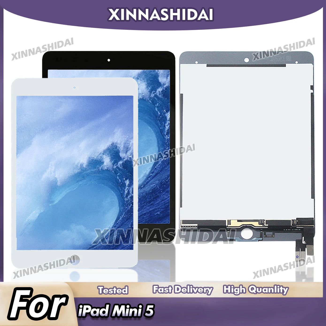 

New For iPad Mini 5 2019 A2124 A2125 A2126 A2133 Touch Screen Front Glass Digitizer Panel Repair Replacement