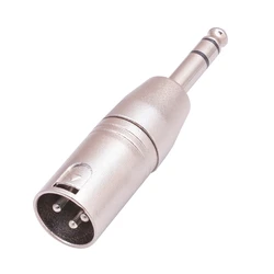 Male 1/4-inch 6.35mm to Male 3-Pins XLR  Adapter Stereo Jack Connector