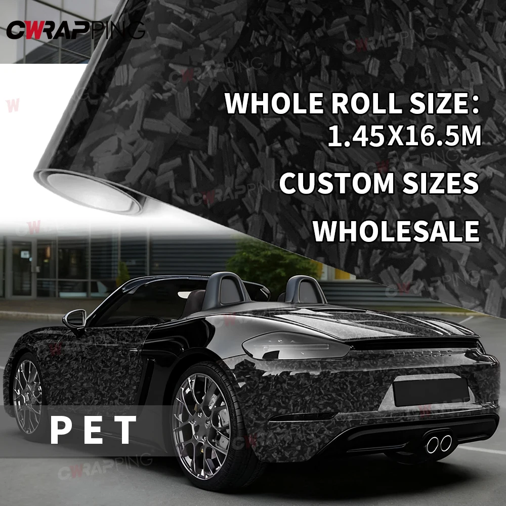 

Glossy Black Stickers for Car Film Covering Air Release Waterproof Premium PET Automotive Vinyl for Motorcycle Carbon Sticker