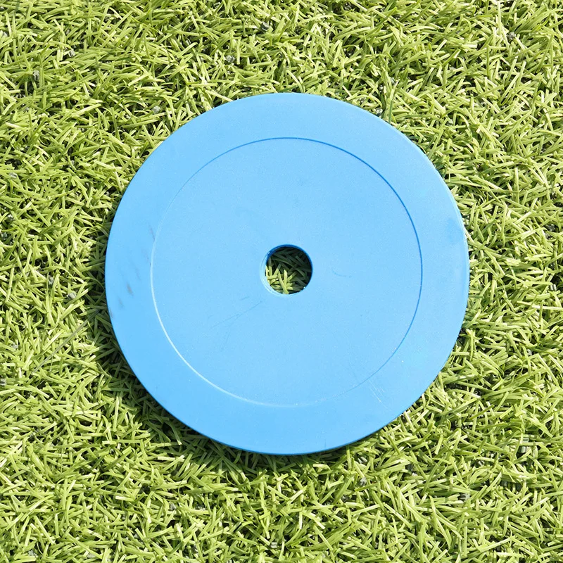 Placa plana con logotipo redondo para entrenamiento de fútbol, disco de obstáculos, almohadilla de señal, accesorios de entrenamiento de agilidad