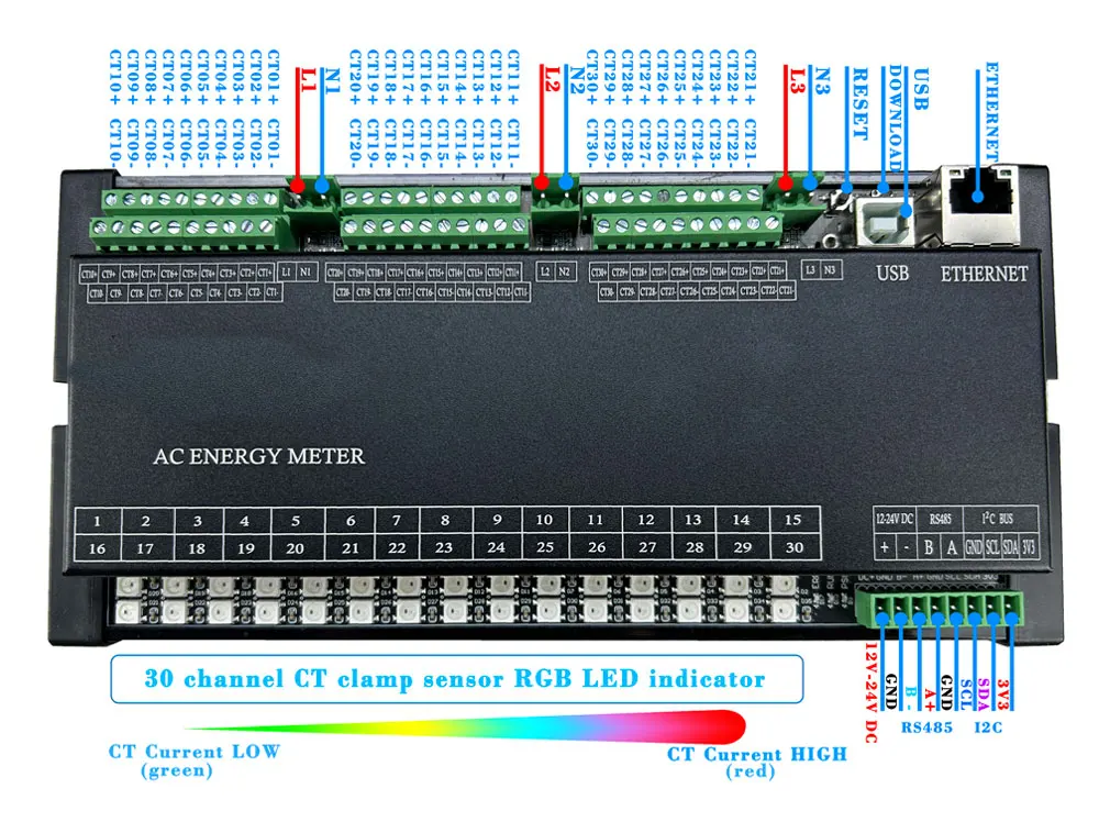 30 Channel ESP32 Energy  Board KinCony M30 for Home Assistant DIY by ESPHome
