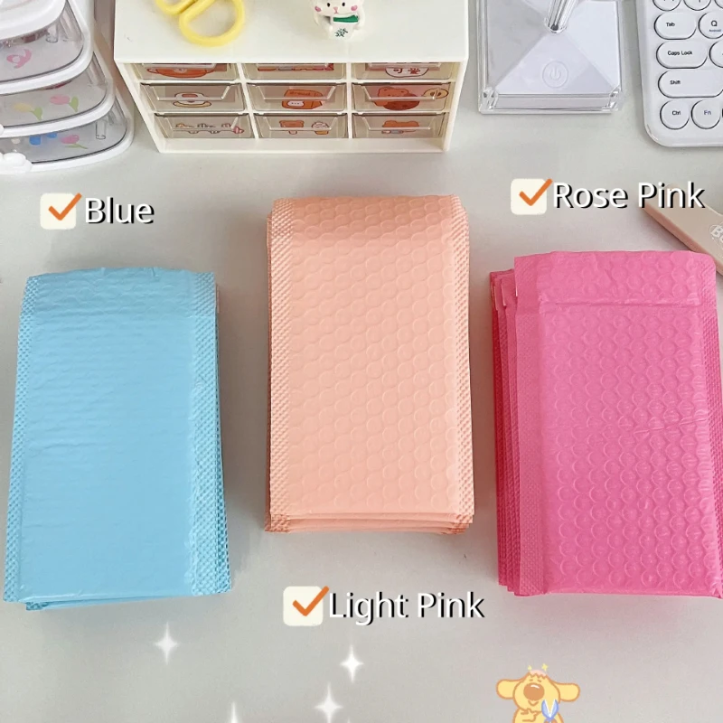 Imagem -03 - Candy Color Bubble Bolsa para Menina Kpop Idol Photo Card Packing Bolsa Letter Envelope Gift Shockproof Shipping Mailing Bags Bonito 10 Pcs