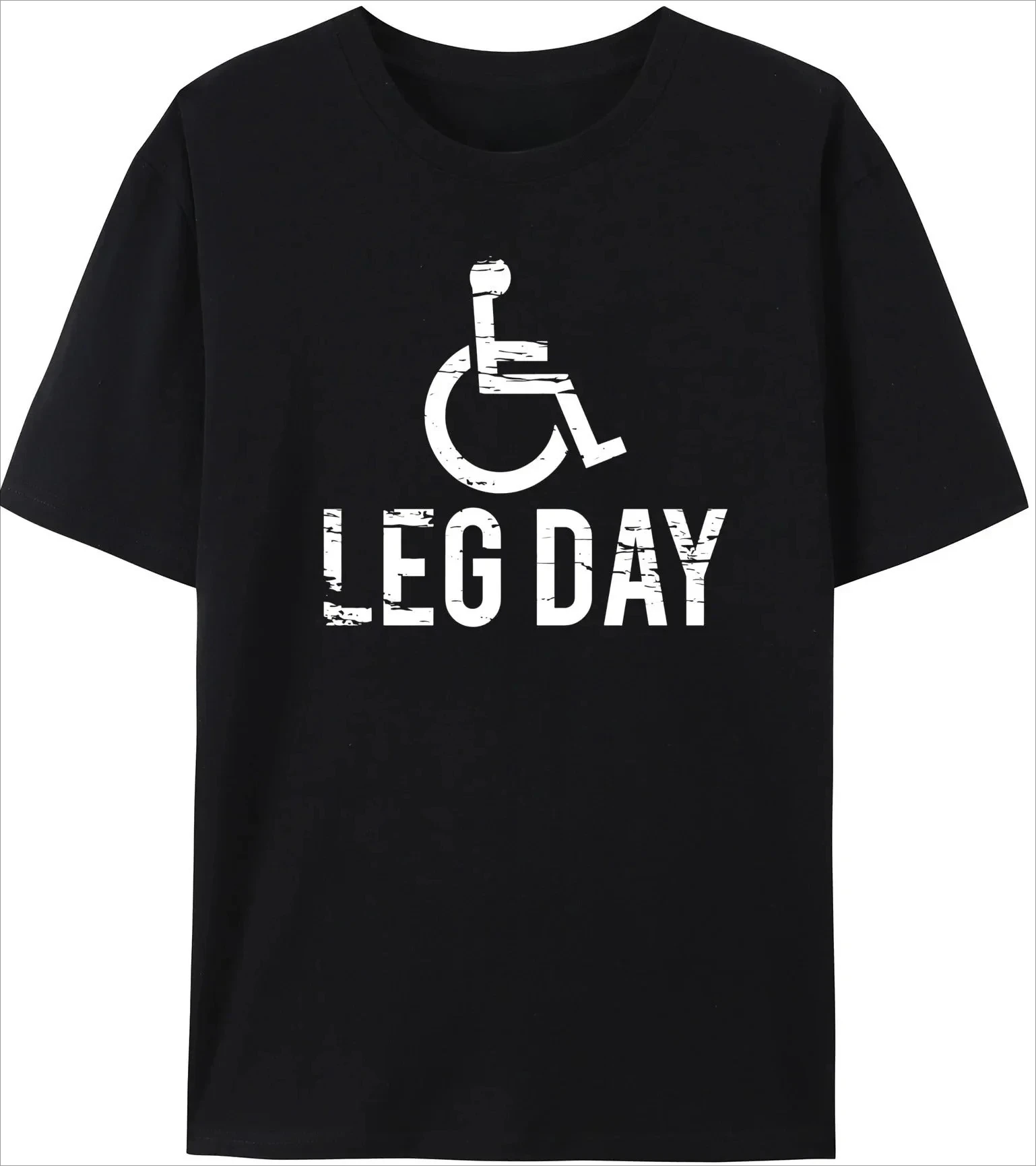 

Leg Day Graphic Printing Summer Luxury Brand Pure Cotton Men's and Women's T-shirt Short Sleeve Street Fashion Trend Clothing