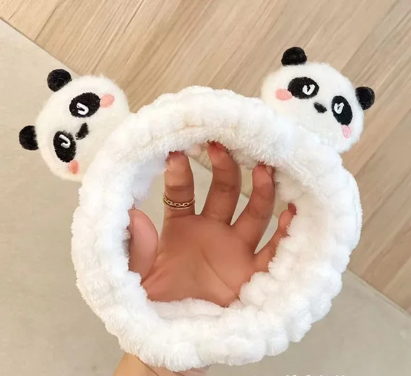 Süße Panda Puppe Stirnband Kopfschmuck waschen Gesicht Haar Karte Haars pange Haarband Schleife Kinder Erwachsenen Haar Zubehör