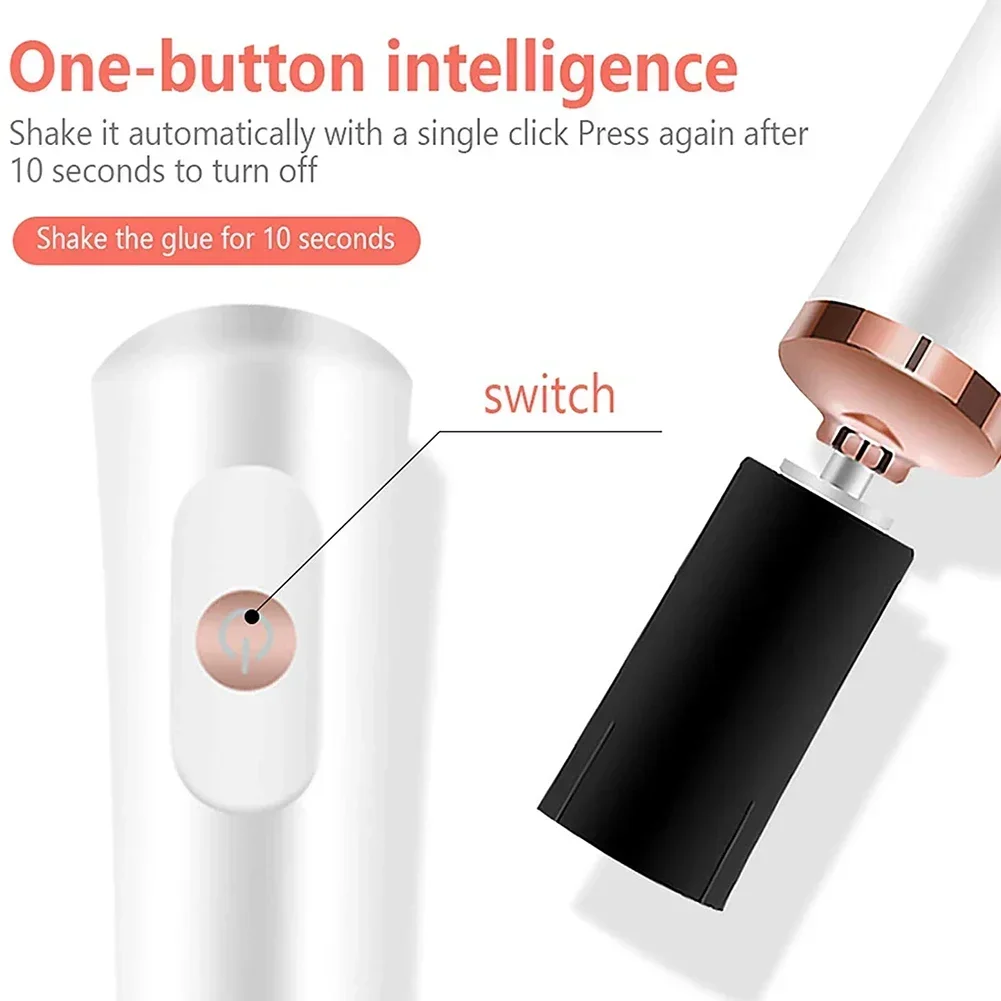 เครื่องเขย่ากาวติดขนตาไฟฟ้าแบบชาร์จ USB รุ่นใหม่ อุปกรณ์ตั้งเวลา ขัดเงาเล็บ สักคิ้ว เครื่องเขย่ากาวติดขนตา อุปกรณ์แต่งหน้า