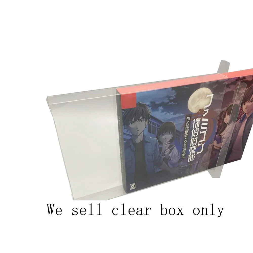 Transparent  PET  plastic cover case  For  Switch NS  Detective Club Limited Edition  game  colorful box storage display box