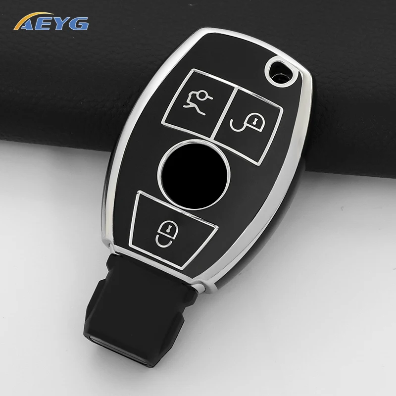 TPU Car Remote Key Case Cover For Mercedes Benz CLA GLC GLA GLK W203 W210 W211 W204 W176 A B C R Class AMG Accessories