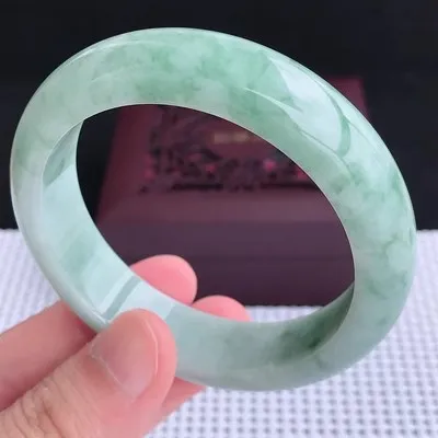 

Natural Myanmar Jade 54mm-62mm bracelet exquisite princess bracelet to send girlfriend to send mother Hetian jade