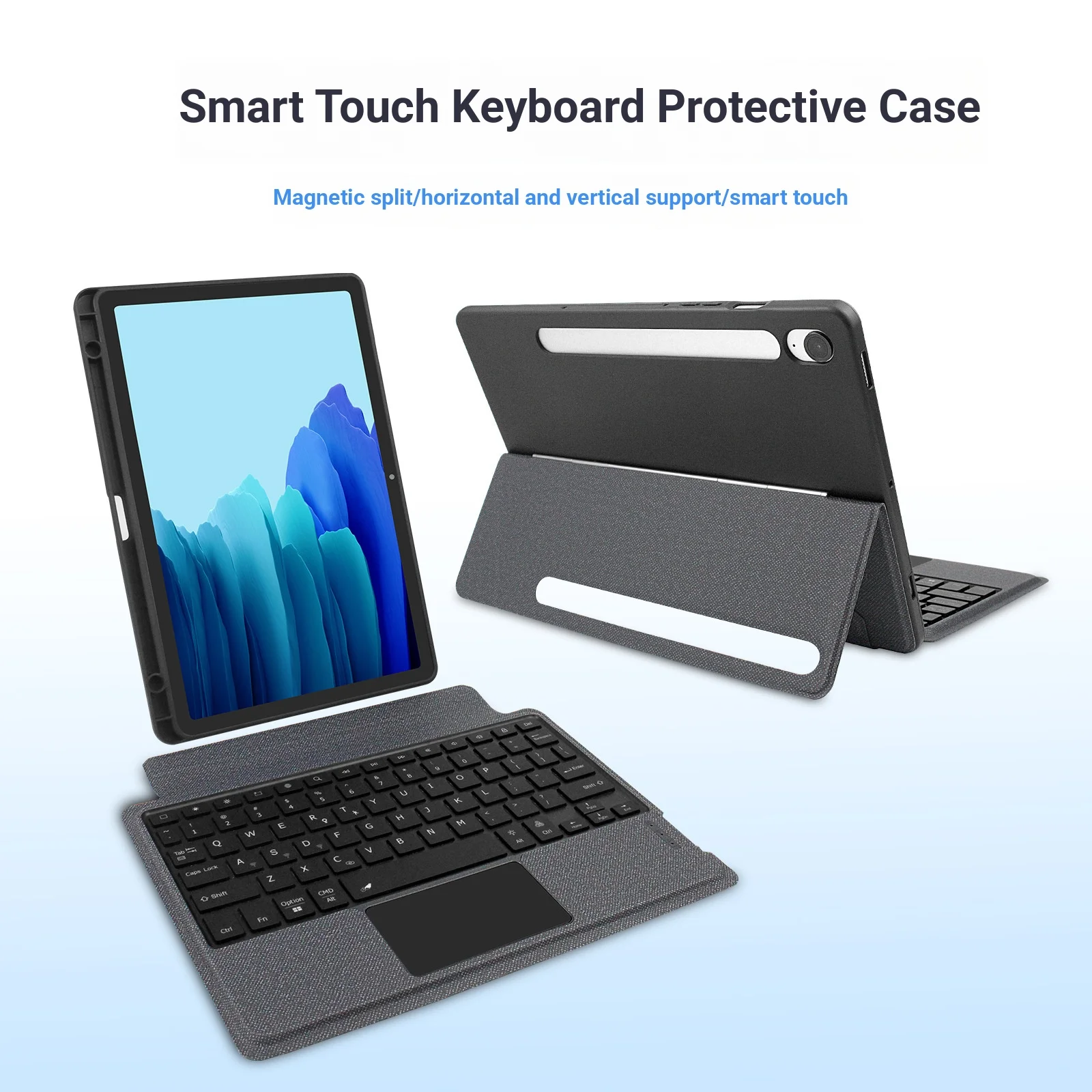 Suitable For S9S10 Samsung 11-inch Tablet Magnetic Detachable Protective Case Bluetooth Touch Keyboard 14.6 Bluetooth