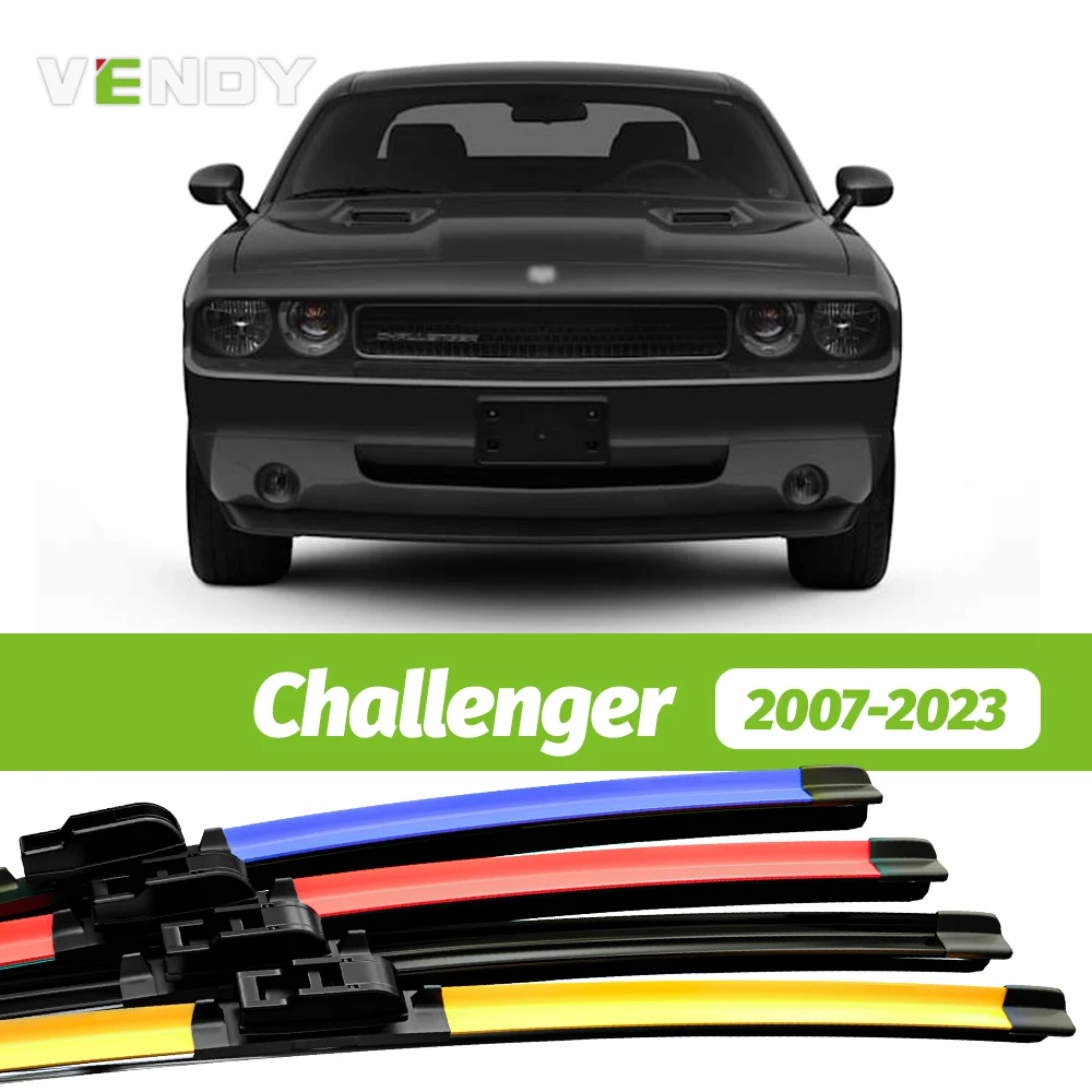 2 Stück Frontscheibenwischerblätter Scheibenwischer für Dodge Challenger 2007–2023 2014 2015 2016 2017 2018 2019 2020 2021 2022