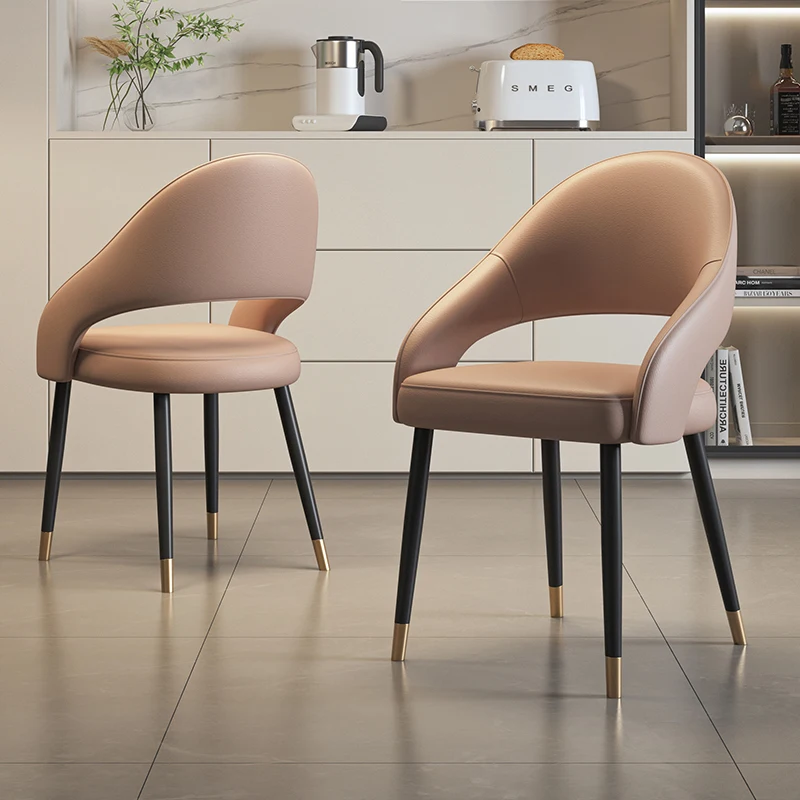 Italian Luxury Dining Chairs Minimalist Modern Vintage Trendy Dining Chairs Lazy European Sillas Para Sala De Estar Furniture