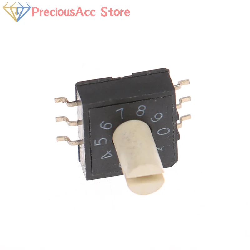 1PC RM3HAF-10 Rotary Coding Switch 10 Position 0-9 Dial Selector Patch Type Control Component With Handle