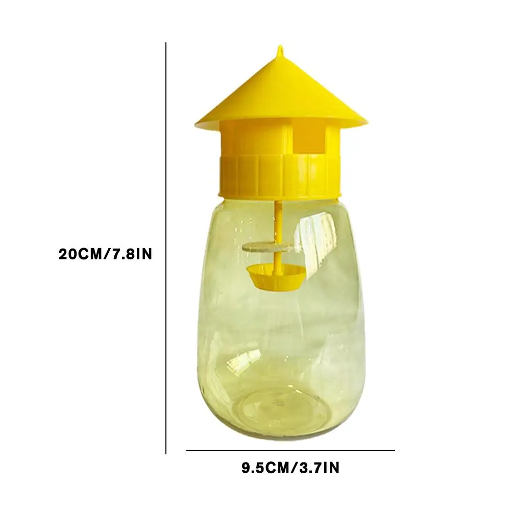 5x Fruit Fly Trap Killer Yellow Plastic Drosophila Trap Anti Fly Fruit Fly Killer Catcher Orchard Insect Trap Pest Control Tool