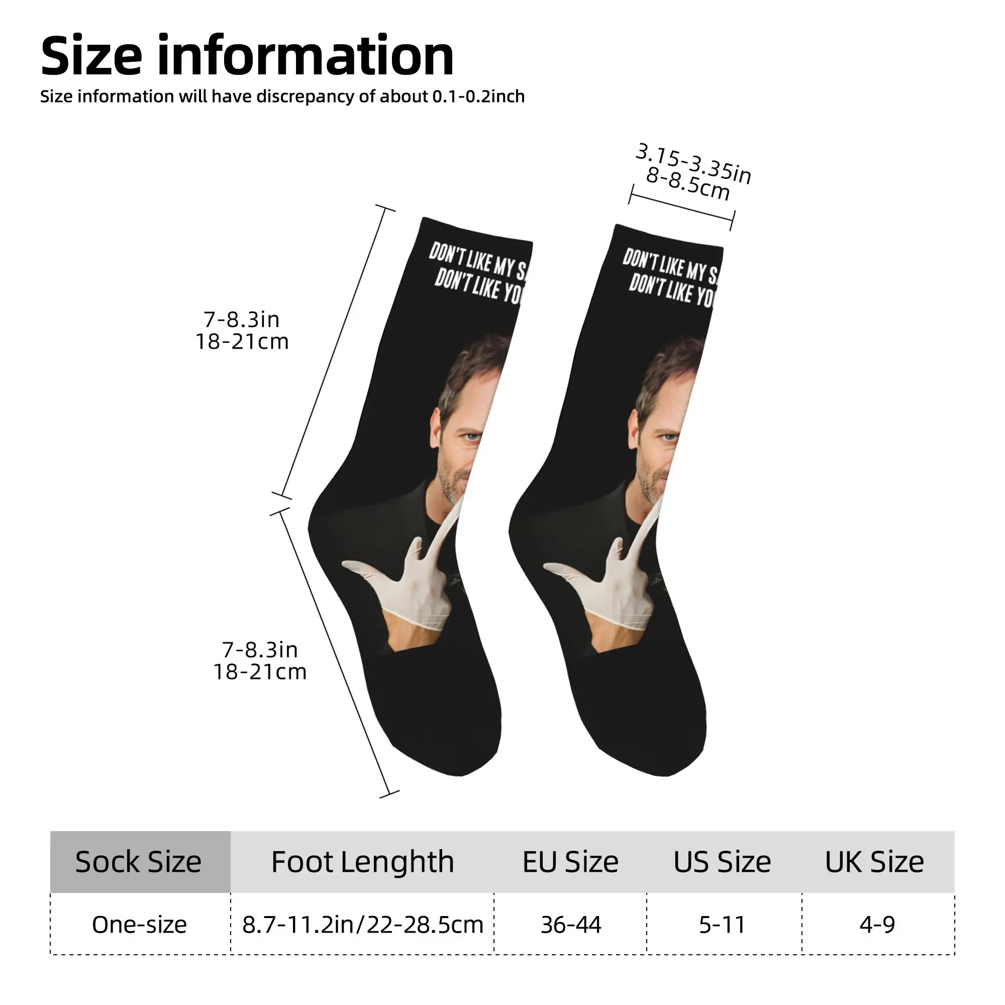 

Носки для пар Dr House, зимние оригинальные качественные носки с рисунком, нескользящие спортивные носки для бега